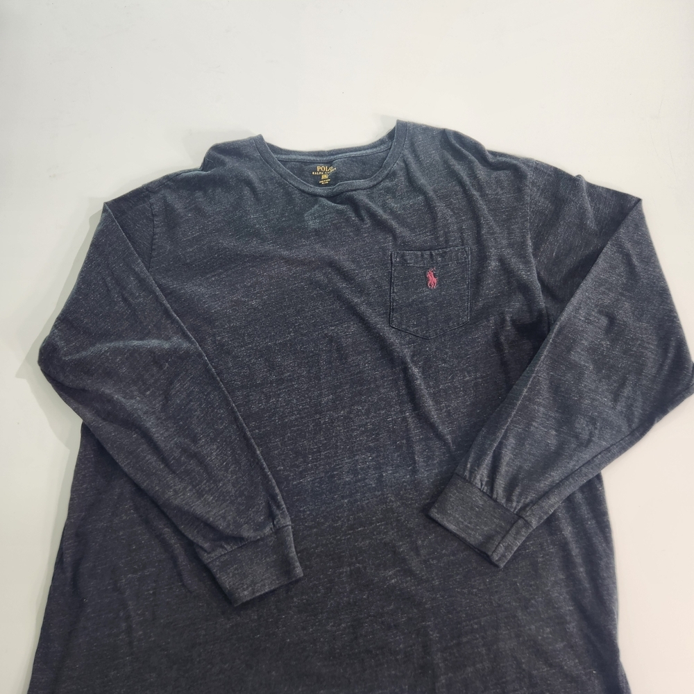 Polo Ralph Lauren Men's  T-Shirt Long Sleeve Size XXL  Cotton Grey